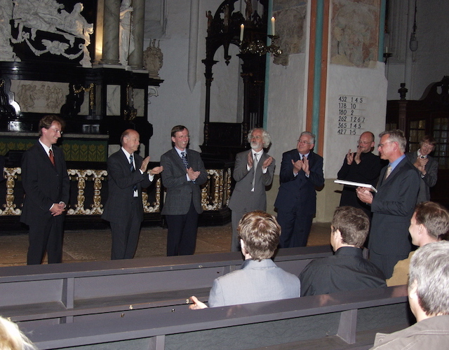 gli altri giurati del Concorso Internazionale Buxtehude (da sinistra): A. Gast, J.C. Zehnder, J. Tuma, J.W. Jansen, J.D Christie, H.O. Ericsson, W. Zehrer